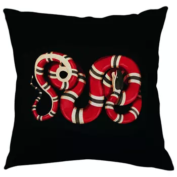 Декоративная подушка Стиль Gucci Micrurus Snake Black