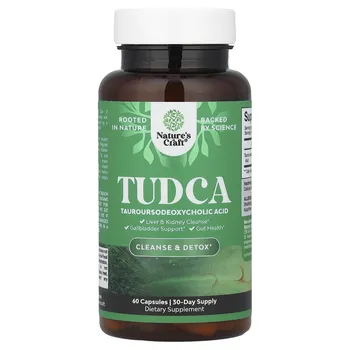 Nature's Craft, TUDCA, 500 мг, 60 капсул (250 мг в 1 капсуле)