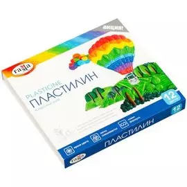 Набор пластилина Гамма "Классический", 12 цветов, 240 г, со стеком, картон