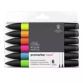 Набор маркеров ProMarker 6 цветов, неоновые цвета