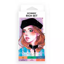 Набор маркеров Sketchmarker Rich set 6 шт в картонной упаковке