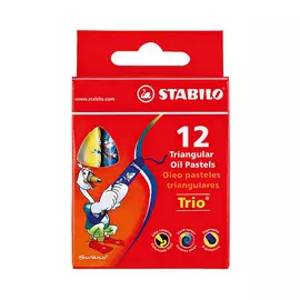 Набор масляной пастели Stabilo "Trio" 12 цв