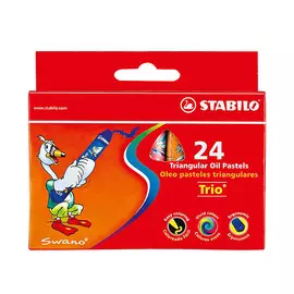 Набор масляной пастели Stabilo "Trio" 24 цв