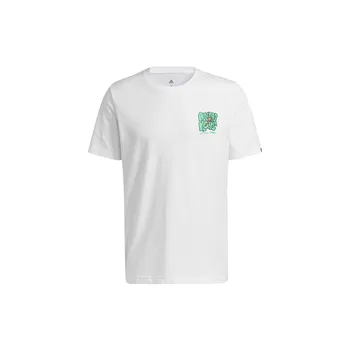 Adidas Lil Stripe Boba Fun Print Баскетбольная футболка с коротким рукавом Мужские топы Белые HB5485 XXL