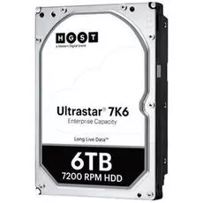 Жесткий диск 6TB SATA 6Gb/s Western Digital 0B36039 HUS726T6TALE6L4 3.5" Ultrastar 7K6 7200rpm 256MB 512E SE Bulk