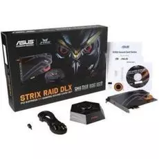 Звуковая карта PCI-E ASUS STRIX RAID DLX WOWGAMEBUNDLE Audio Processor - C-Media USB2.0 6632AX High-Definition Sound Processor 8-channel 124dB/24bit/1