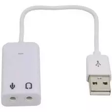 Звуковая карта USB 2.0 ASIA USB 8C V 849415 TRAA71 (C-Media CM108) 2.0 channel out 44-48KHz (7.1 virtual channel) RTL