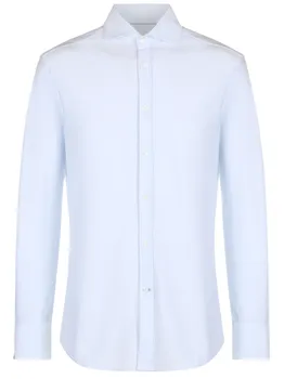 Рубашка Slim Fit хлопковая BRUNELLO CUCINELLI