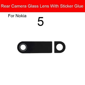 Стеклянный объектив задней камеры для Nokia X71 7,1 5 6 6,1 7 Plus 8 X5 X6 X7, основной объектив задней камеры, стекло с клейкой наклейкой, ремонт For Nokia X6 чёрный
