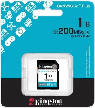 Карта памяти SDXC 1TB Kingston SDG4/1TB Go Plus G4 200R V30