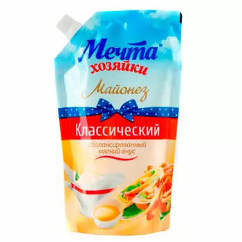Майонез классический Мечта хозяйки 800г 55% Doy-Pack