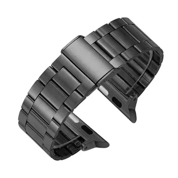 Correa для Apple Watch Ultra 49 мм 8 7 45 мм 41 мм ремешок из нержавеющей стали для Iwatch Se Series 6 5 4 3 44 мм 40 мм 42 мм 38 мм браслет 42mm 44mm 45mm 49mm серебряный
