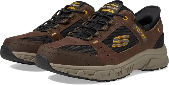 Кроссовки Oak Canyon Consistent Winne Hands Free Slip-In SKECHERS, цвет Brown/Black