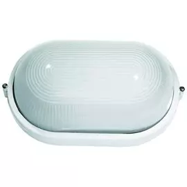 Светильник Camelion 1402S овал б/решетки белый Е27 60Вт
