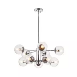 светильник подвесной freya richard fr5596pl-10ch е14 10x60вт ip 20 хром