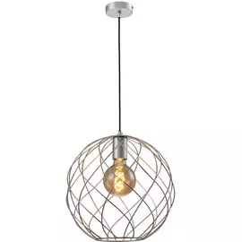 светильник подвесной toplight janis tl1190h-01sl е27 1x60вт ip 20