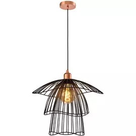 светильник подвесой toplight phebe tl1192h-01bk е27 1x60вт ip 20