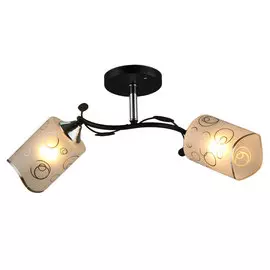 Светильник потолочный Liga Sveta 81319 BK+CR/2 Е27х2х60Вт