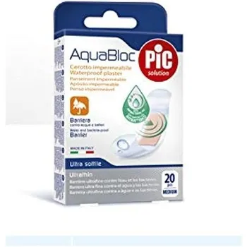 Водостойкие пластыри Pic Aquabloc Medium, 20 шт. Pic Solution