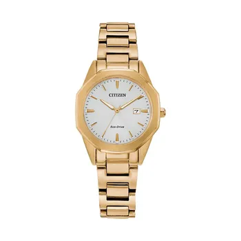 Женские часы Citizen Eco-Drive Corso из нержавеющей стали золотого тона - EW2582-59A, цвет Gold Tone