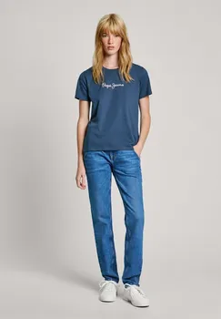 Джинсы прямого кроя Pepe Jeans, синий деним