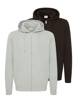 Толстовка с капюшоном на молнии !Solid Colineareg, цвет mottled grey/Black
