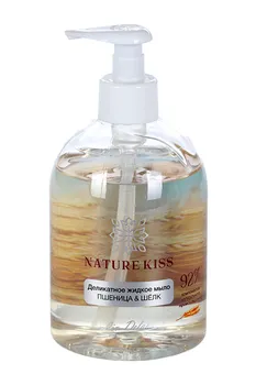 Мыло жидкое Nature Kiss Пшеница и шелк деликат, 480 мл