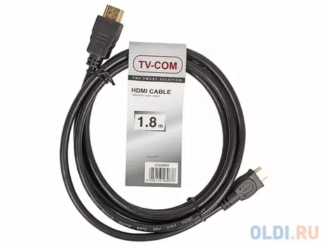 Кабель HDMI to MiniHDMI ver1.4V+3D, 1.8m, TV-COM