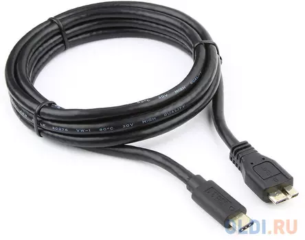 Кабель Type-C 1.8м Cablexpert CCP-USB3-mBMCM-6 круглый черный