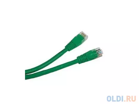 Патч-корд литой "Telecom" UTP кат.5е 1,0м зеленый <NA102-G-1M