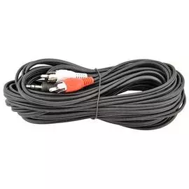 Кабель соединительный 10.0м VCOM Telecom 3.5 Jack (M) - 2xRCA (M) стерео аудио VAV7183-10M