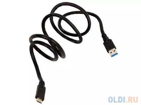 Кабель Type-C 1м VCOM Telecom CU401 круглый черный
