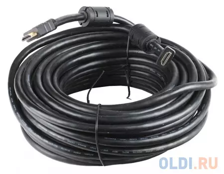 Кабель Aopen HDMI 19M/M Ver1.4 +2 фильтра +3D/Ethernet ACG511D-15M 15m, позолоченные контакты