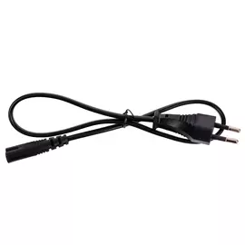 Кабель для аудио-видео техники IEC-320-C7--розетка 220V, 2-pin, 0.5м , черный, Telecom