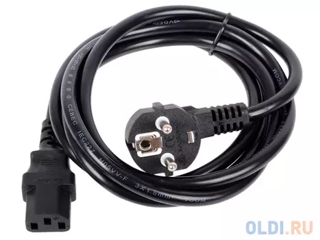 Кабель компьютер-розетка 220V (EURO) <VDE 3G*1.5mm2 VCOM {CE021-CU} 1,8м подходит для майнинга
