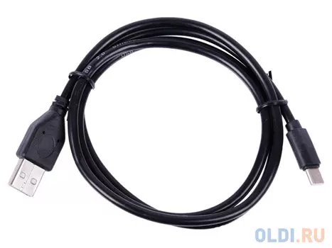 Кабель Type-C 1м Cablexpert CCP-USB2-AMCM-1M круглый черный