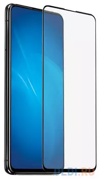 Закаленное стекло с цветной рамкой (fullscreen) для Asus Zenfone 6 (ZS630KL) DF aColor-24 (black)