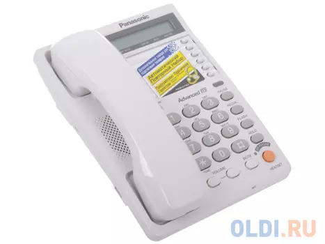 Телефон Panasonic KX-TS2365RUW ЖК-Дисплей, Flash, Recall, Pause, Память 50, Спикерфон, Wall mt.