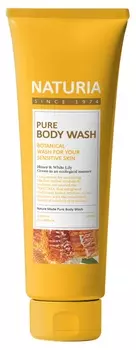 EVAS Гель для душа Мед - лилия / NATURIA PURE BODY WASH, Honey &amp; White Lily 100 мл