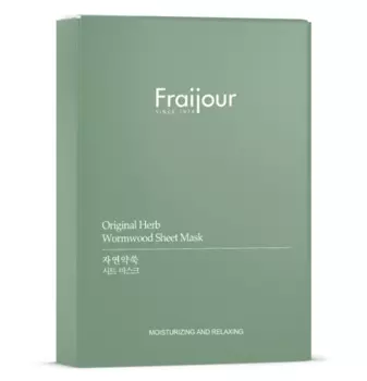 EVAS Маска тканевая для лица / Fraijour Original Herb Wormwood Sheet Mask 5*23 мл