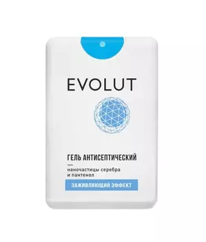 EVOLUT Гель антисептический с наночастицами серебра и пантенолом 20 мл