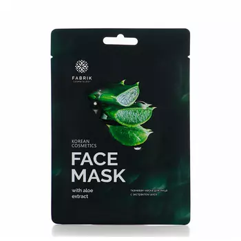 FABRIK COSMETOLOGY Маска тканевая с экстрактом алоэ вера / FACE MASK 30 гр