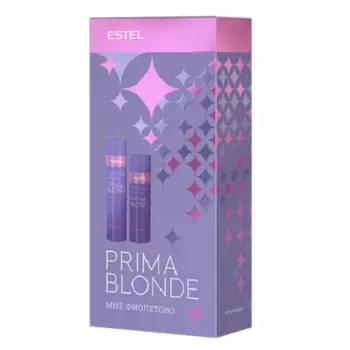 ESTEL PROFESSIONAL Набор Мне фиолетово для холодных оттенков блонд (шампунь 250 мл + бальзам 200 мл) / ESTEL PRIMA BLONDE