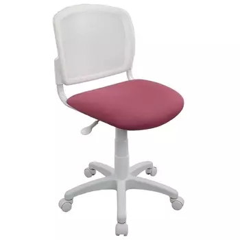 Кресло детское Бюрократ CH-W296NX белый/розовый (CH-W296NX/26-31)