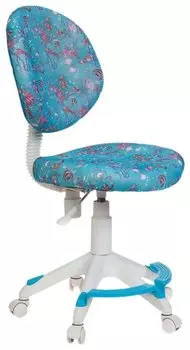 Кресло детское Бюрократ KD-W6-F голубой/аквариум (KD-W6-F/AQUA)