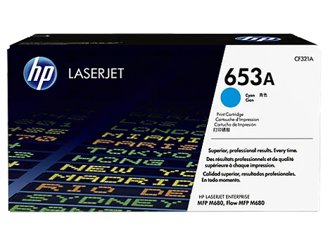 Картридж HP 653A CF321A для Color LaserJet Enterprise M680dn/M680f/HP Color LaserJet Enterprise Flow M680z (16000стр.) голубой