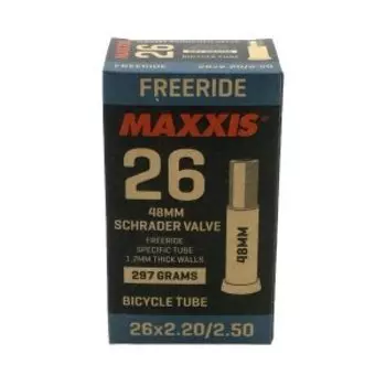 Камера велосипедная Maxxis Freeride 26x2.20/2.50, 1.2 мм, авто ниппель 48 мм, IB67445600