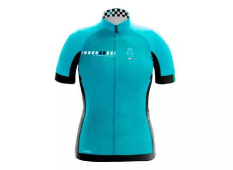 Веломайка VARDENA Carbon C6 Azzurro LADY, короткий рукав, 2019, B54 (Размер: S)