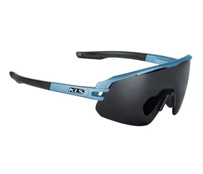Очки велосипедные KELLY'S Cyclone HF, спортивные, монолинза в полуоправе, Sky Blue