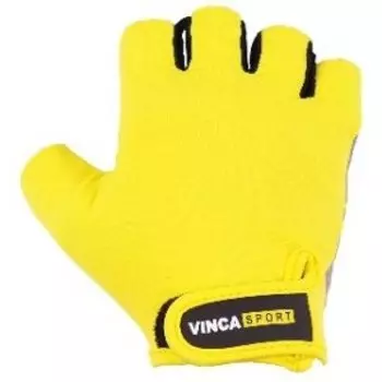 Перчатки велосипедные Vinca Sport детские, желтый, VG 985 yellow